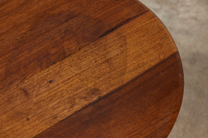 Arthur Umanoff Round Walnut Side Table for Washington Woodcraft