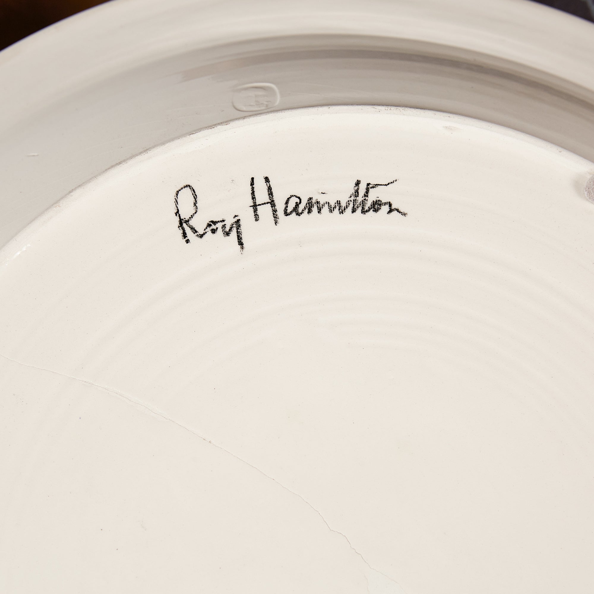 ON HOLD ** Decorative Ceramic Plate by Roy Hamilton