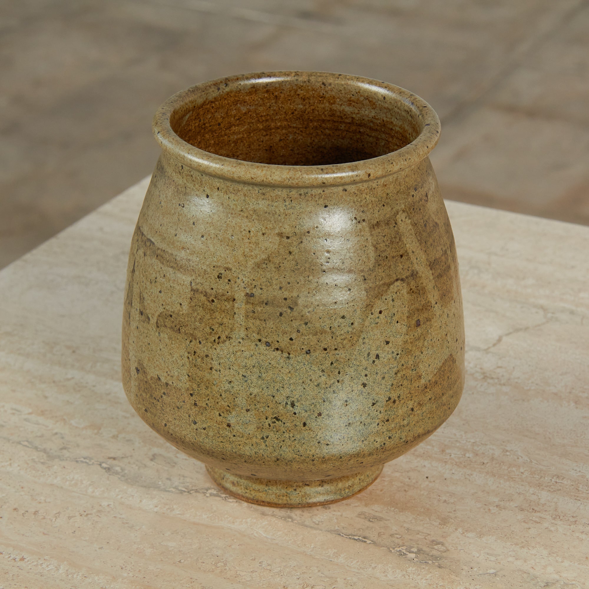 Sage Green Studio Pottery Vessel