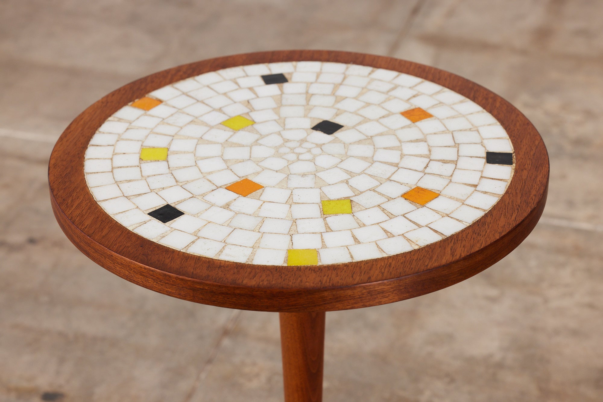 Gordon & Jane Martz Style Tile Mosaic Side Table