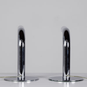 Chrome Tube Desk Lamp by Ingo Maurer for Design M