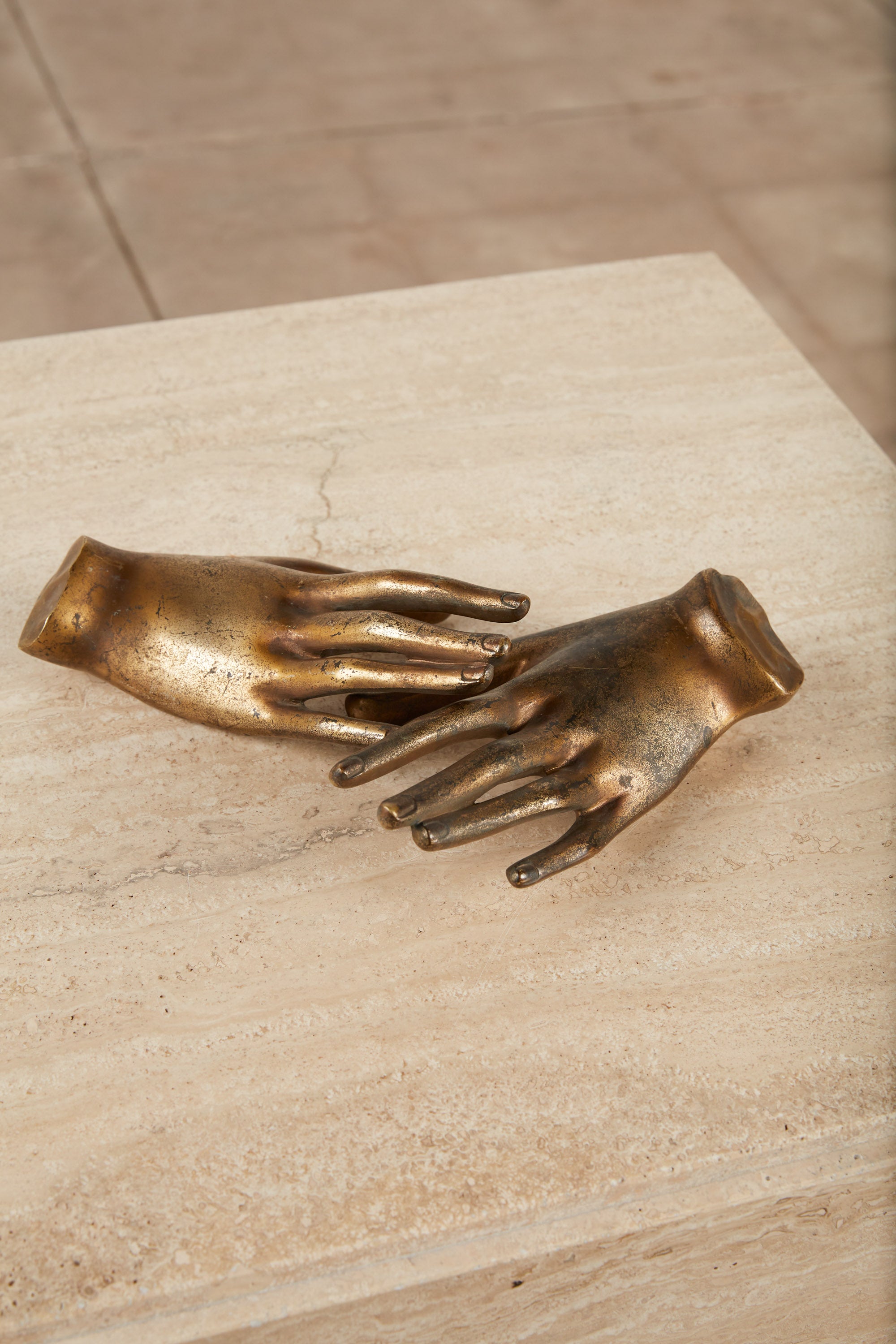 Pair of Pietrina Checcacci Style Cast Bronze Hands