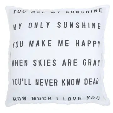 "You Are My Sunshine" Square Pillow