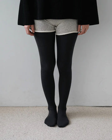 Ribbed tights made of organic merino wool with organic cotton 51392