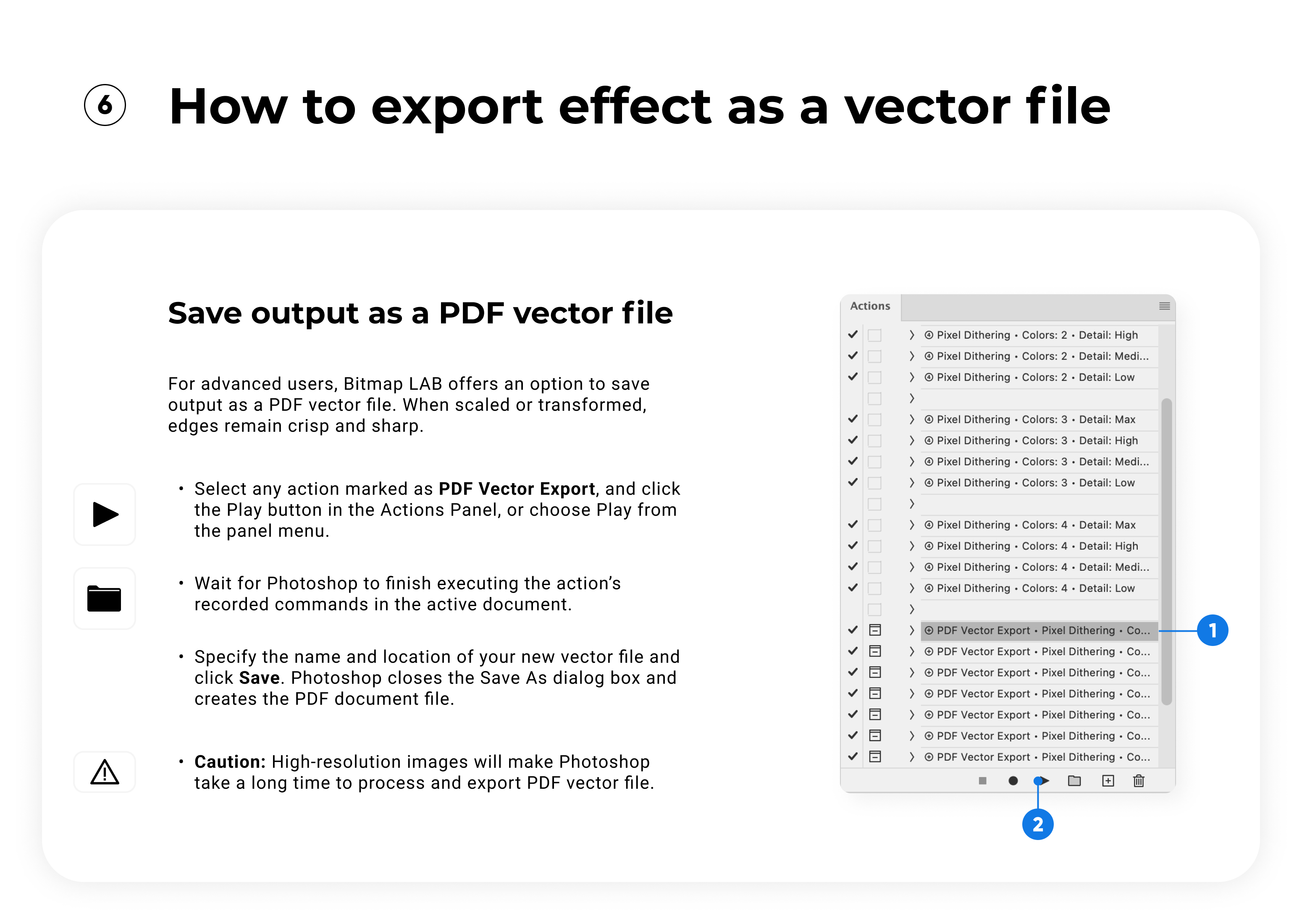How to export effect as a vector file