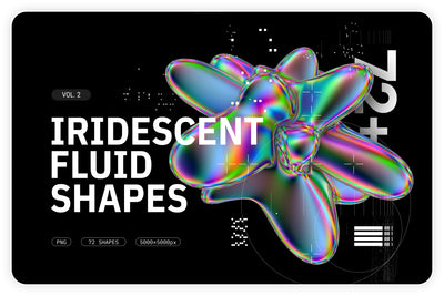 Iridize - Iridescent Blob Shapes Collection