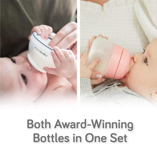 The Flexy Silicone Baby Bottle - BPA-Free, Anti-Colic, Easy to Clean –  Nanobébé US