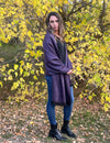 Soft Cozy Rich Purple Alpaca Fiber Shawl Alpaca Accessories