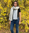 Luxury Natural Tone Double-Sided Alpaca Fiber Shawl