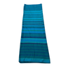 Boho Chic Luxury Blue Striped Alpaca Fiber Blanket