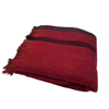 luxury red alpaca throw