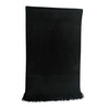black alpaca wool scarf