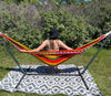 Rasta Bohemian Summer Backyard Hammock Outdoor Hippie Decor