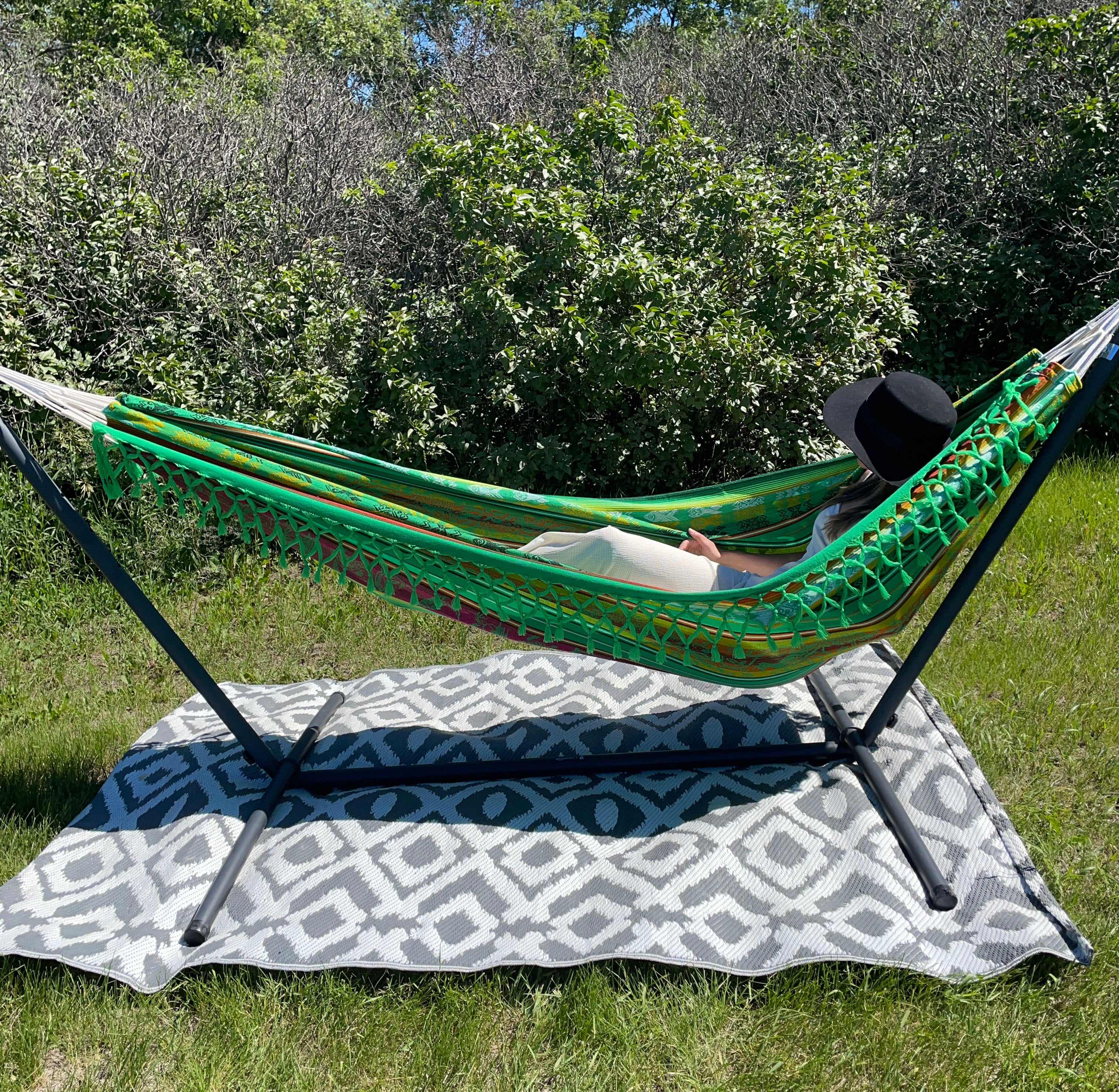 boho hammock and stand