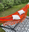 Portable Bright Boho Hammock | Tribal Tassel Hammock