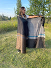 boho reversible alpaca throw blanket