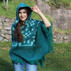 festival alpaca poncho, boho alpaca wool poncho, hooded alpaca fur poncho