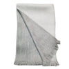 Beautiful Cozy Reversible Grey And White Alpaca Fiber Shawl