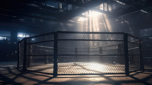 Should mma be in the Olympics? cage in stadium