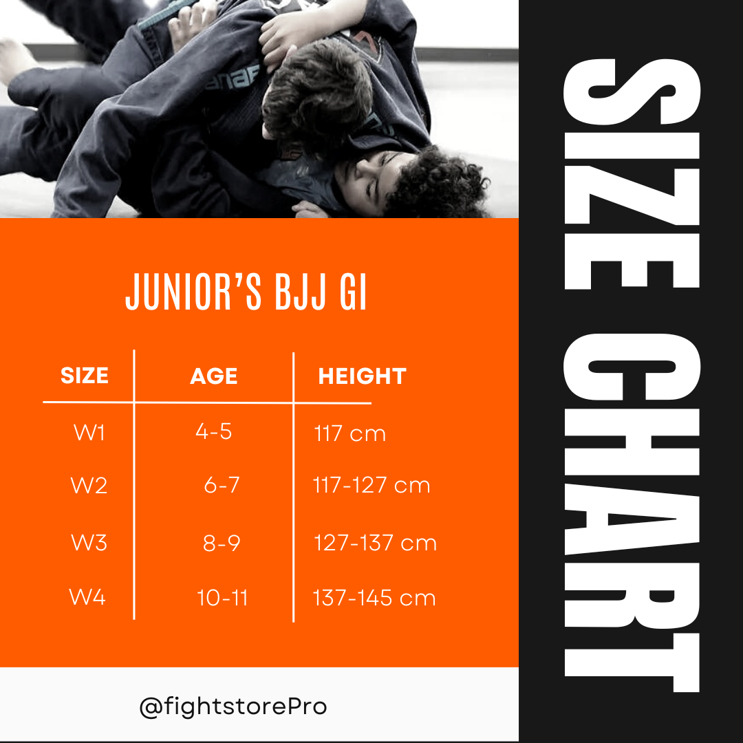 BJJ Gi Size Chart - Men, Women, Junior Measurements – FightstorePro