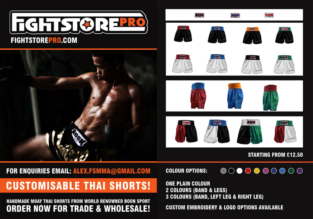 Custom Boon Muay Thai shorts – FightstorePro