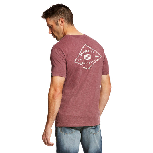 Ariat Men's Ariat Minimalist T-Shirt Burgundy Heather – Los Vaqueros  Western Wear