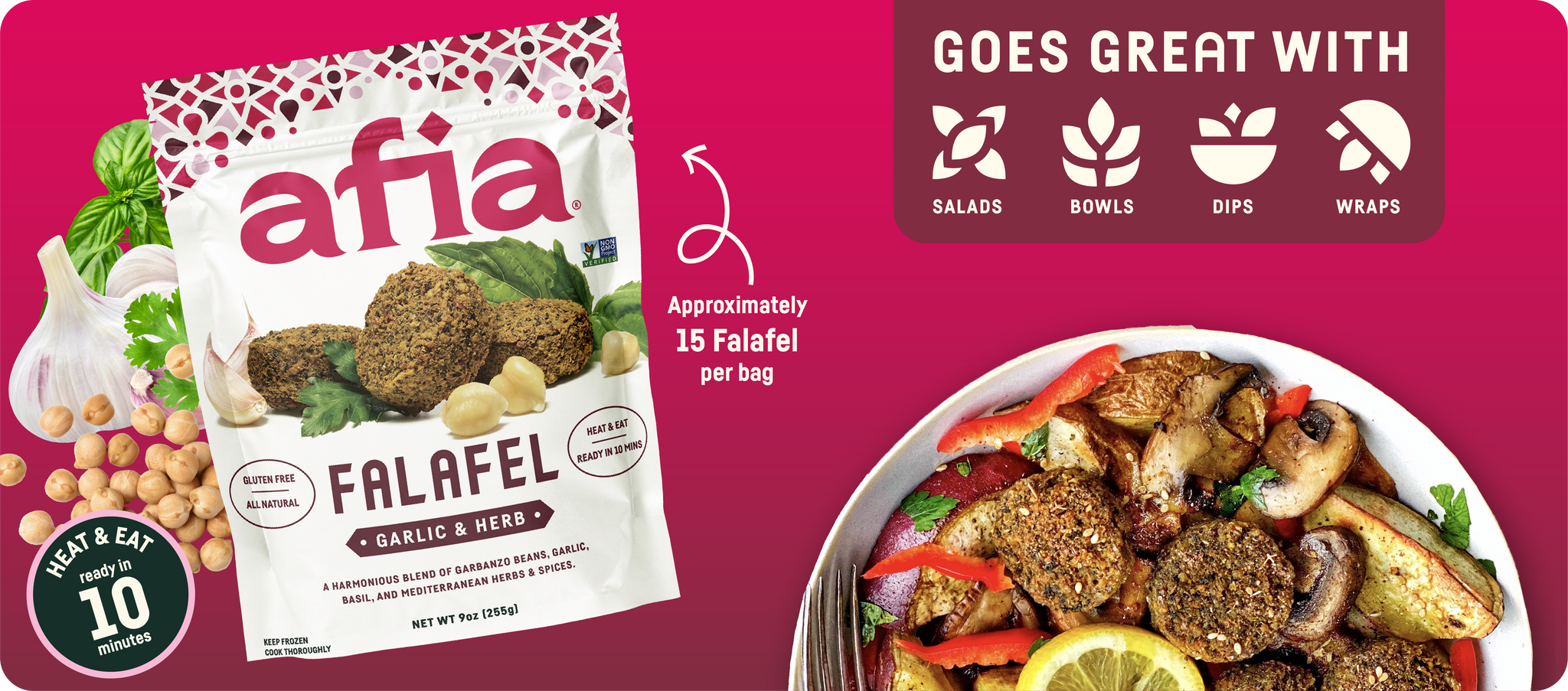 Garlic & Herb Afia Falafel