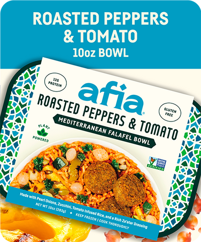 Roasted Peppers & Onion Mediterranean Falafel Bowl