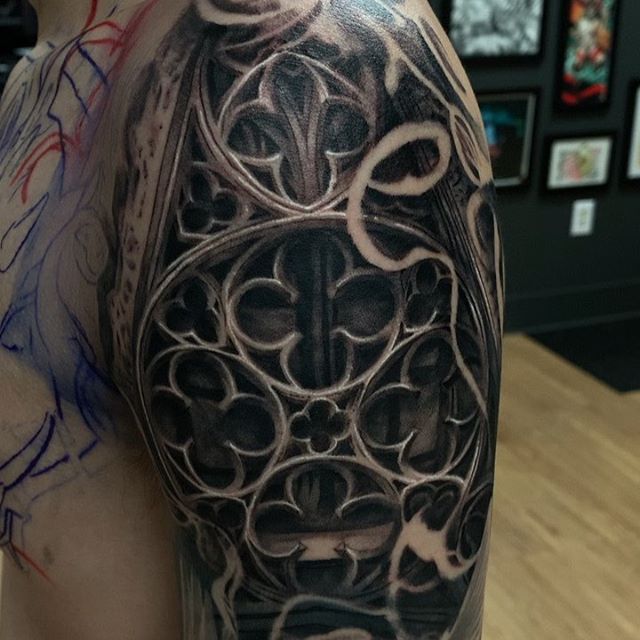 25 Cathedral Tattoos Inspired By Gothic Architecture