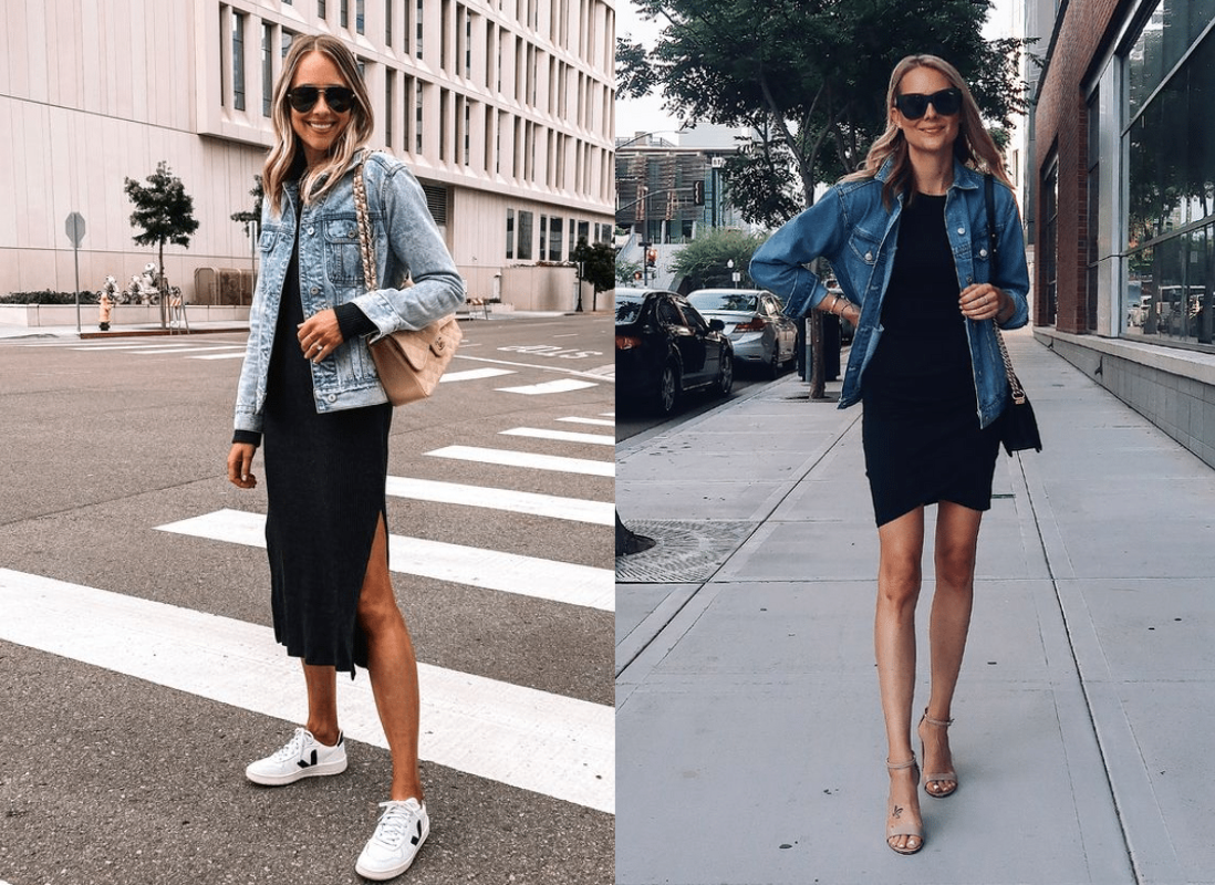 Denim Jacket with Dress