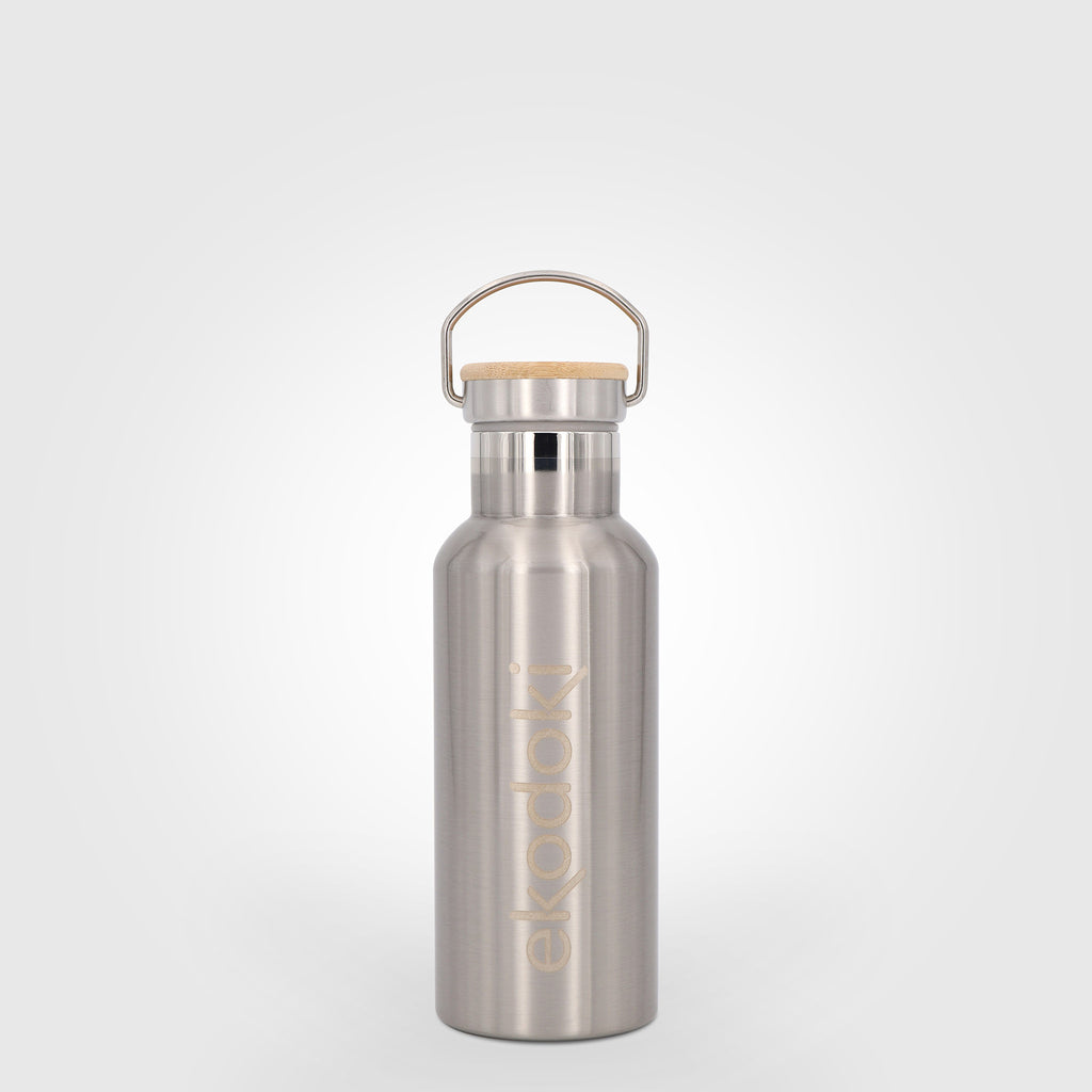 Gourde thermos acier inox brossé anti-traces 600ml 20oz