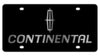 Lincoln, Continental, Black, Logo Plate, Carbon Steel
