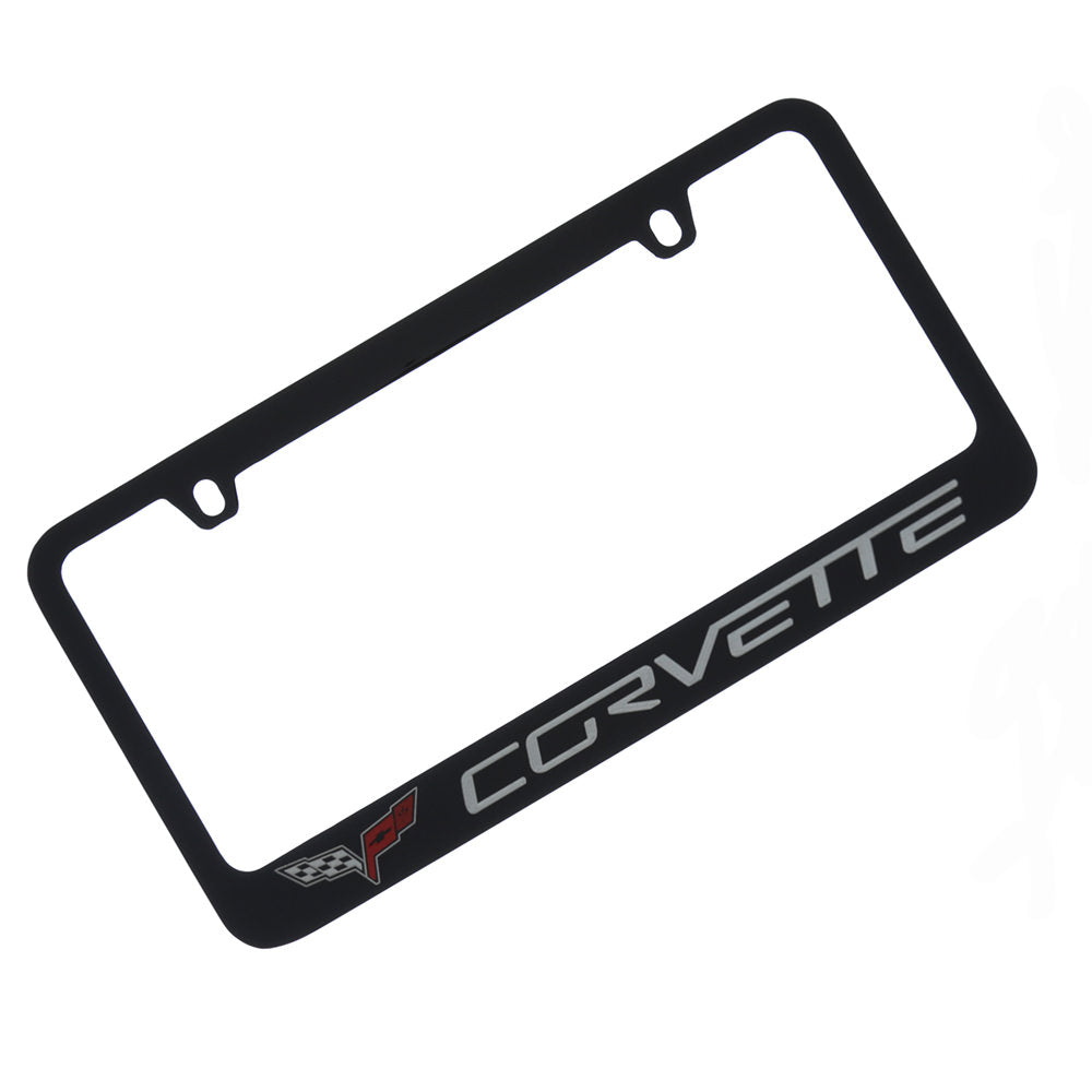 Corvette C6 License Plate Frame Black Custom Werks Reviews On