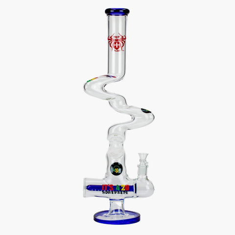 21" Xtream Kink Zong Inline Diffuser Bong