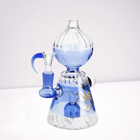 Crystal Ball 7" Blue Percolator Bong