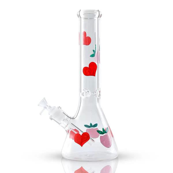 Hand_Painted_Heart_Strawberry_Themed_Glass_Bong