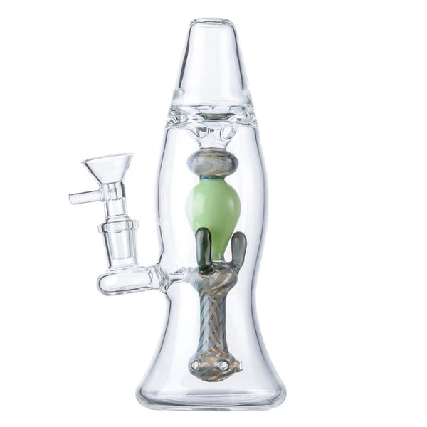 Mini Lava Lamp Glass Bongs Showerhead Perc