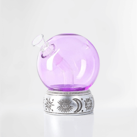 Purple Crystal Ball Bong