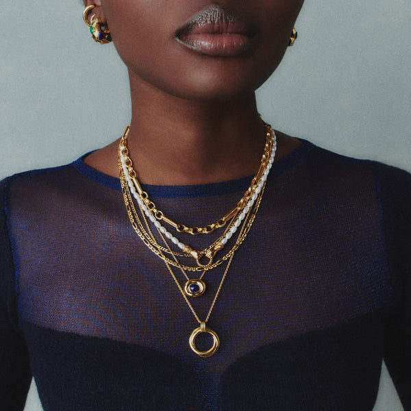 How to Layer Necklaces, According to a Stylist