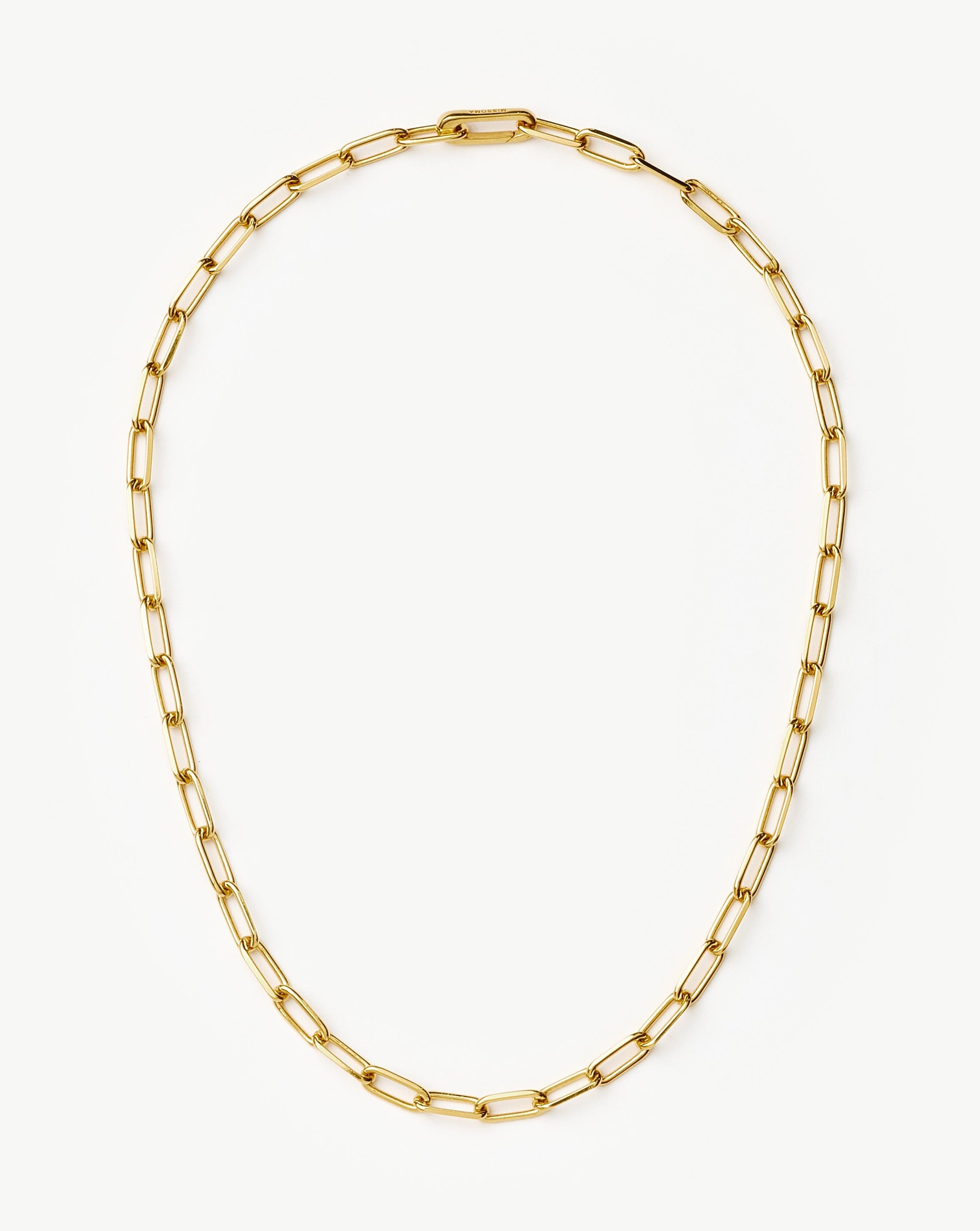 Classic Paperclip Chain Necklace | 18ct Gold Plated