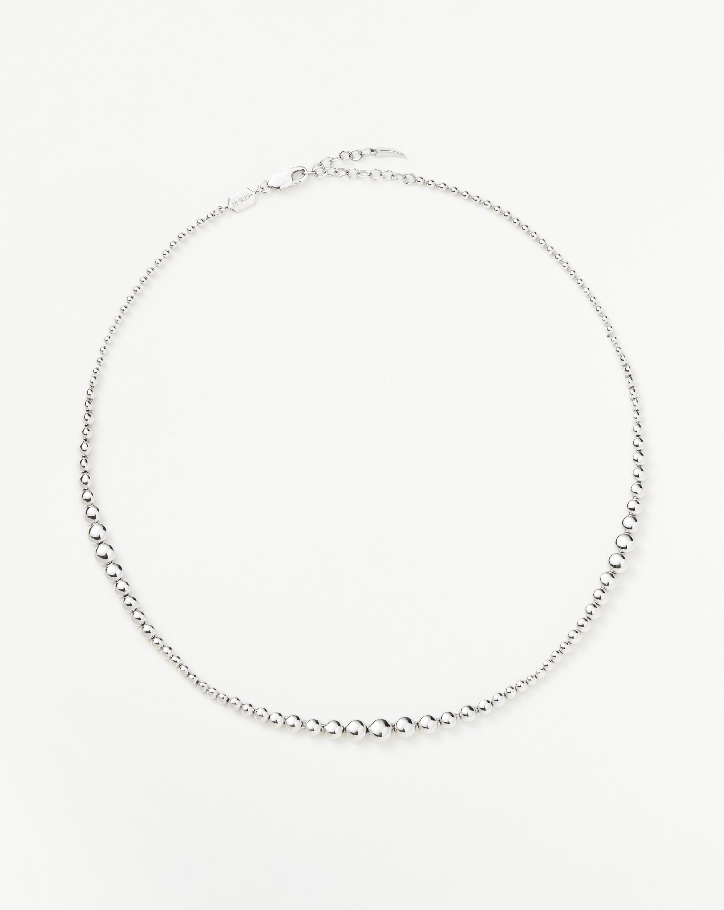 Missoma Mariner Long Chain Necklace | Silver Plated