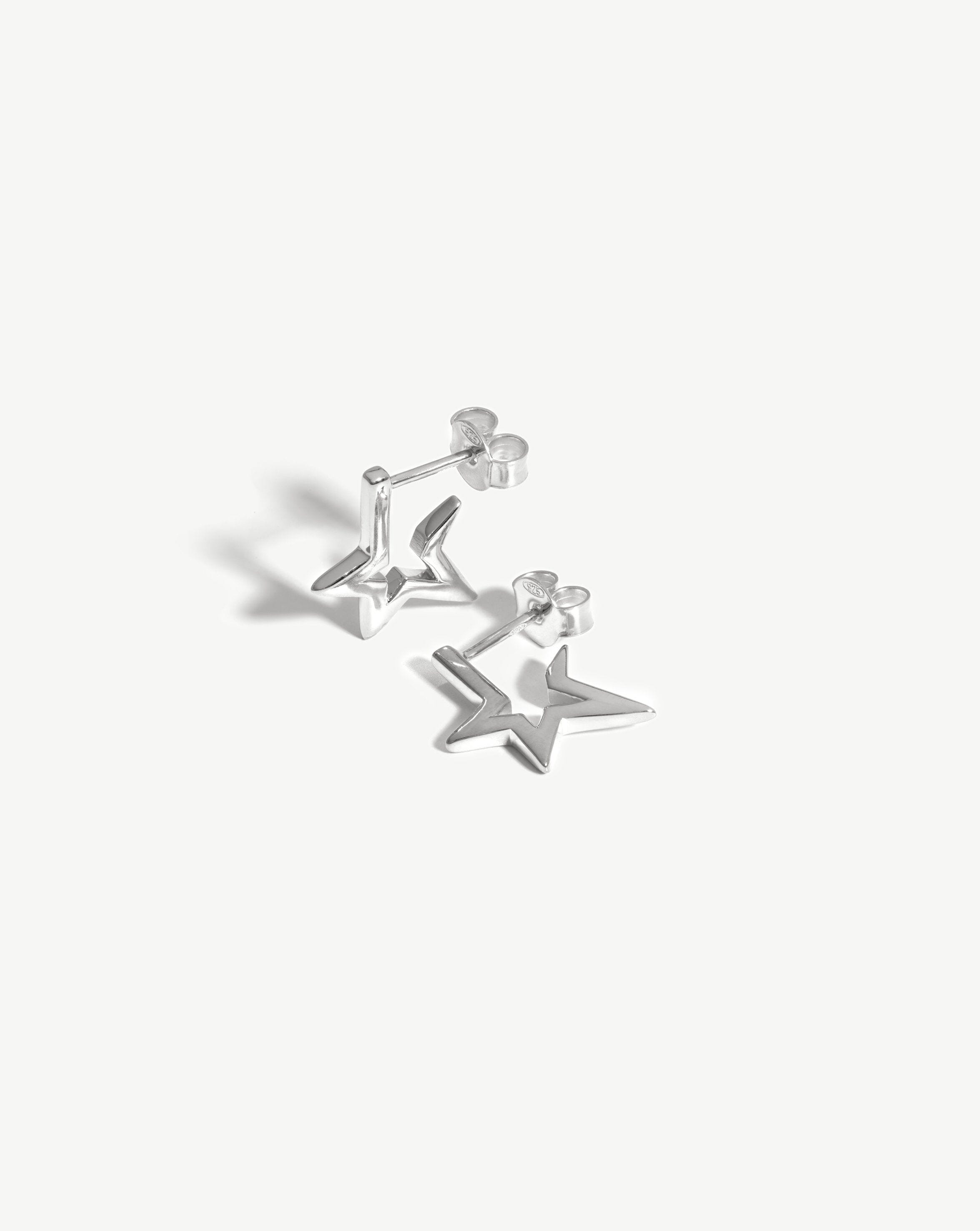 Celestial Star Huggies | Sterling Silver