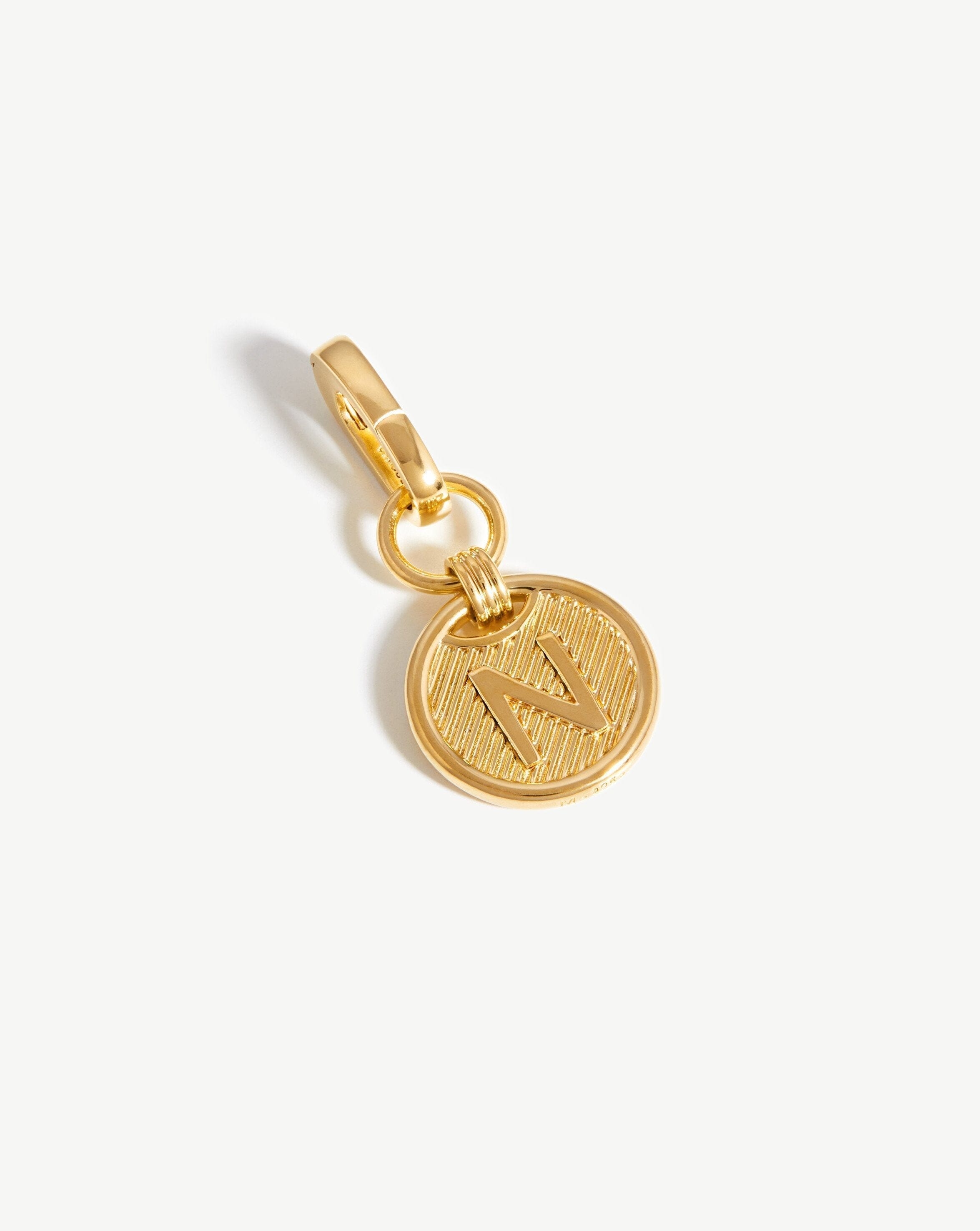 Clip-On Initial Pendant - Initial N