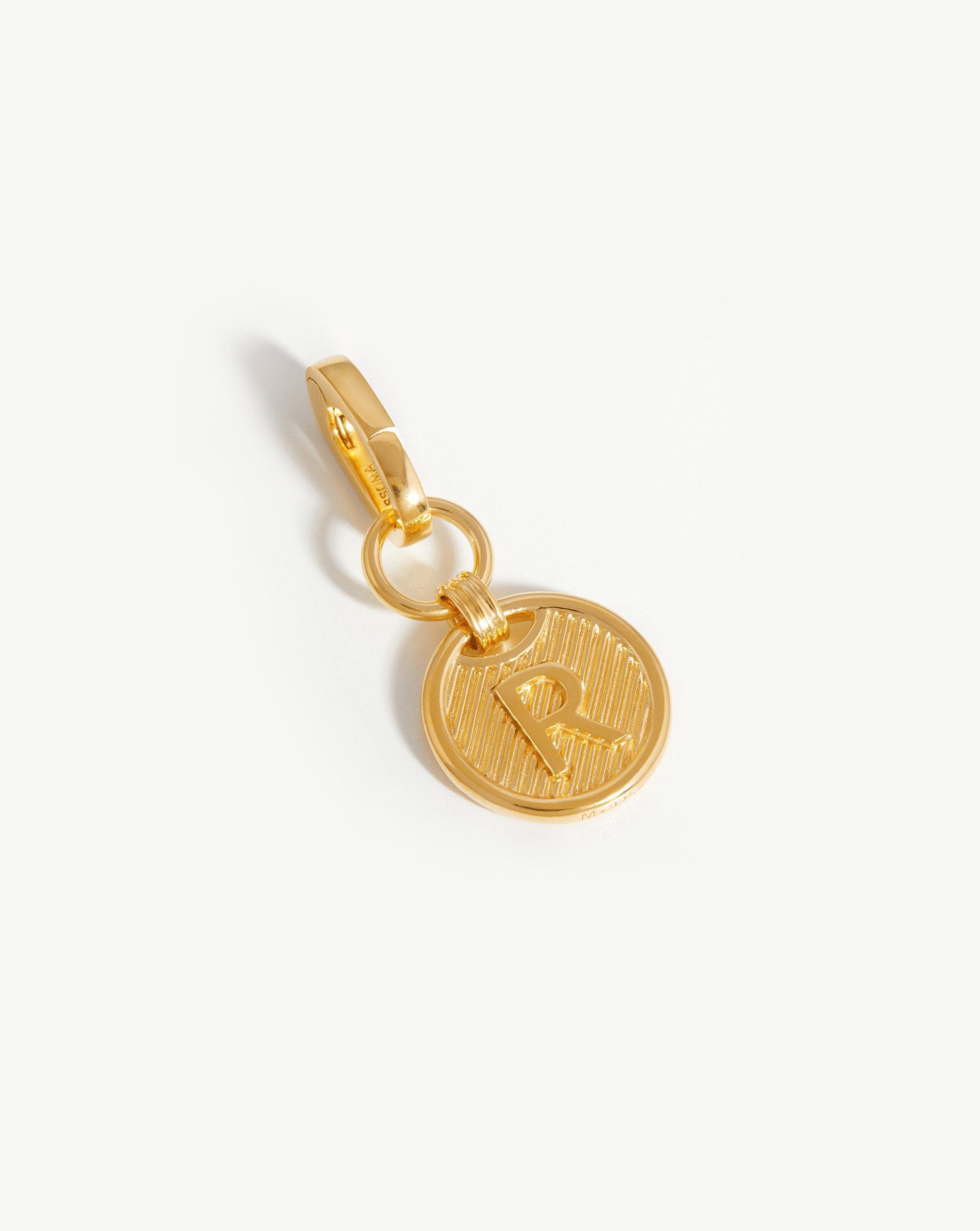 Clip-On Initial Pendant - Initial R