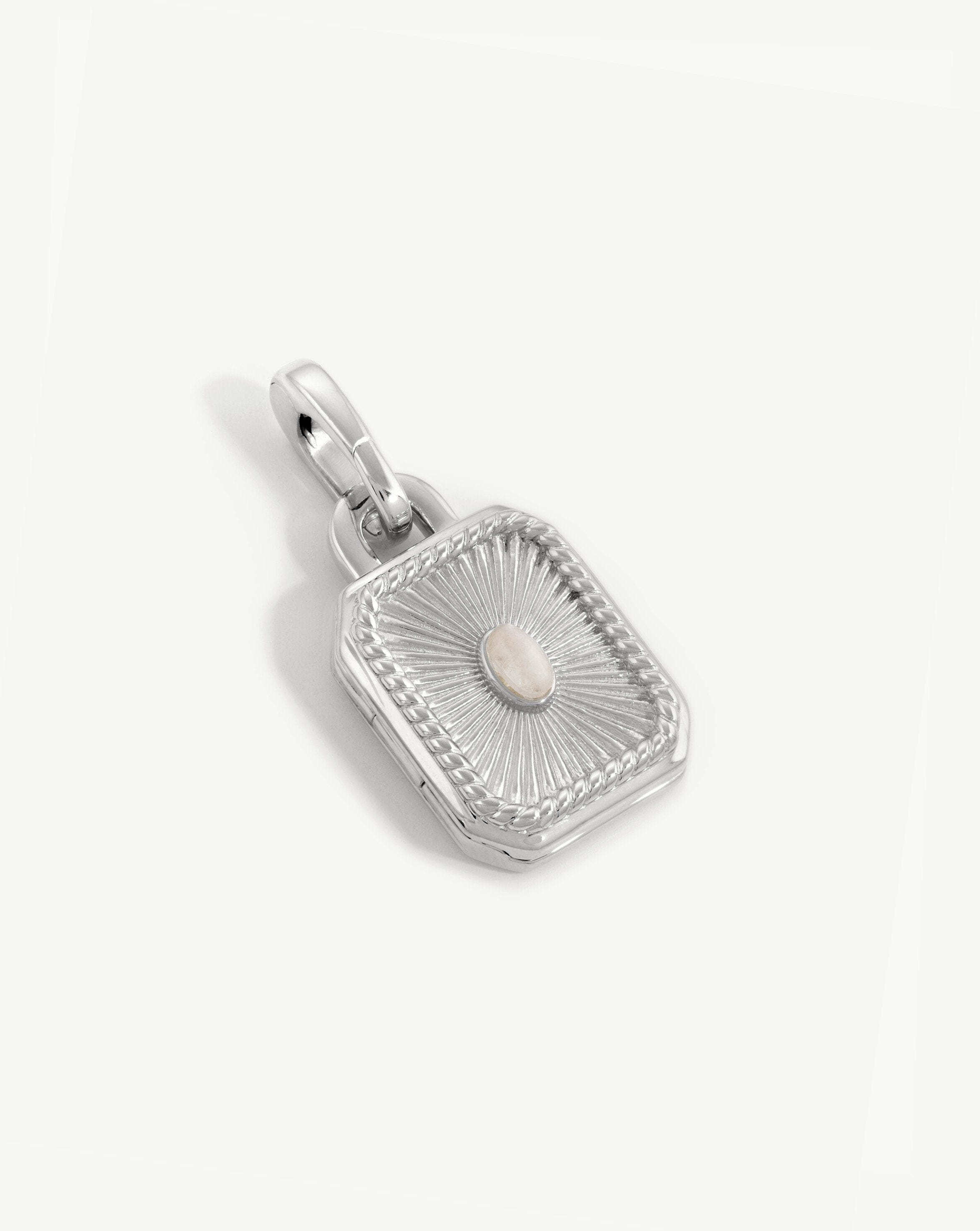 Square Locket Clip-On Pendant