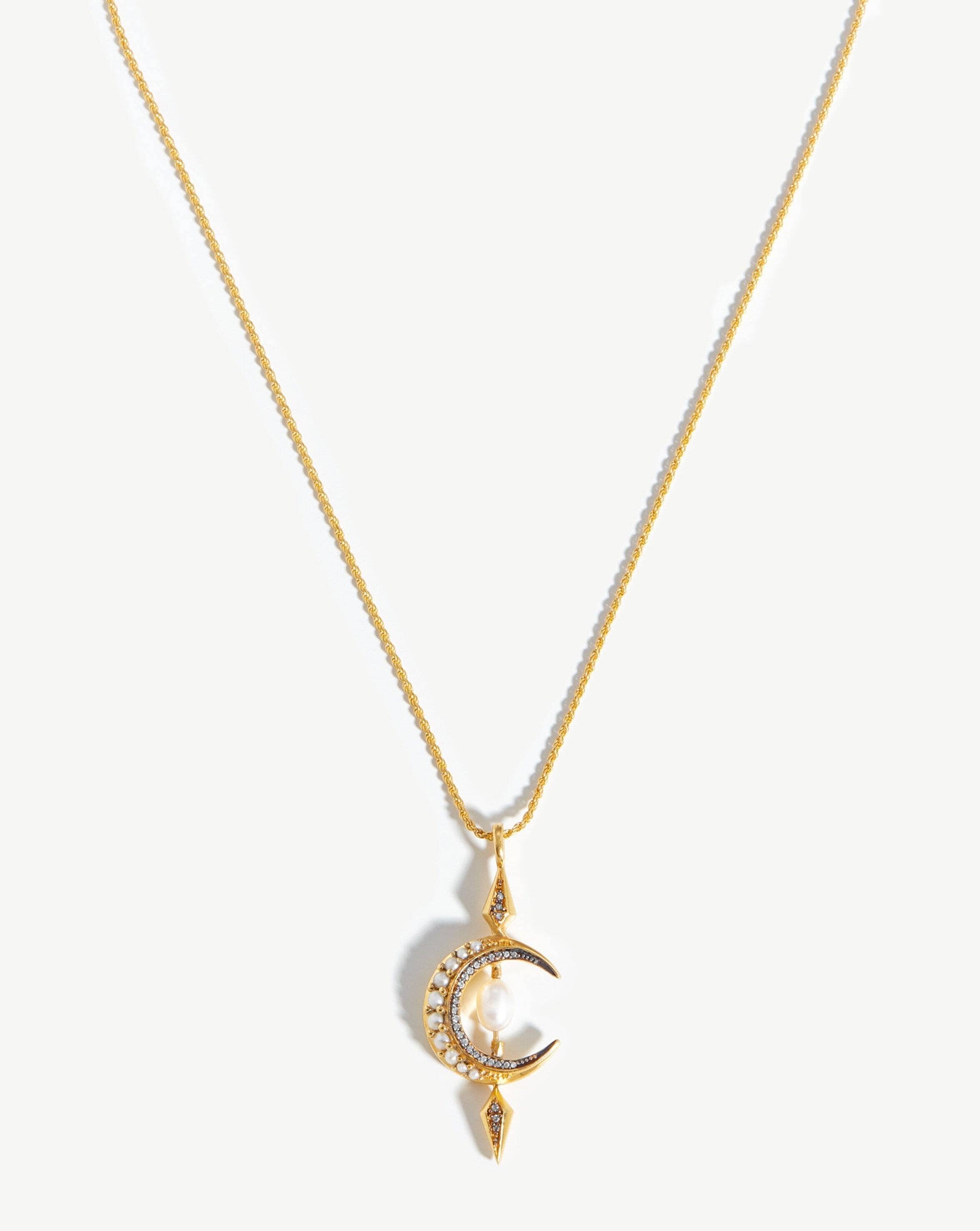 Baroque Pearl Chain Necklace | 18ct Gold Plated Vermeil/Pearl