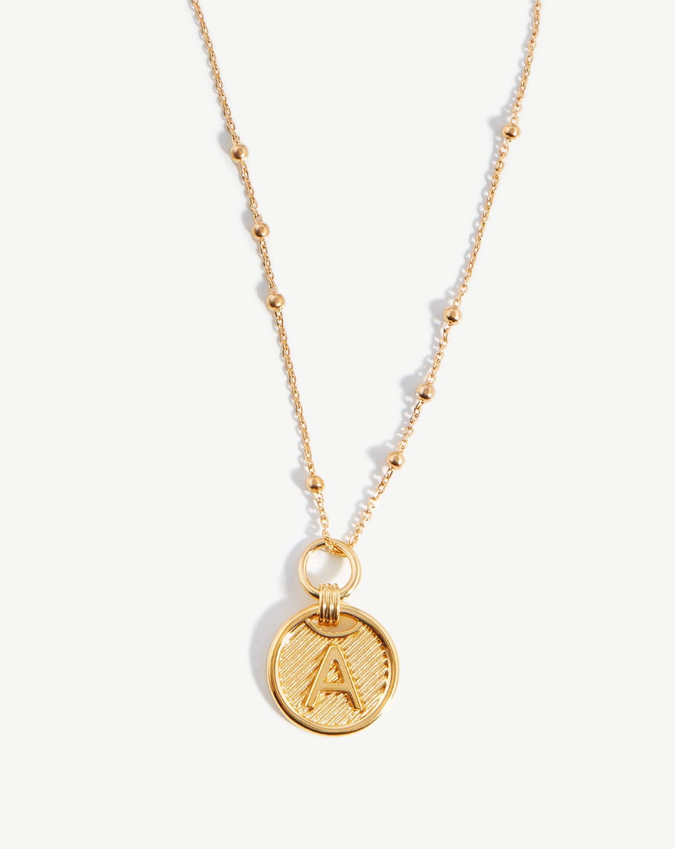 Initial Pendant Necklace - Initial A | 18ct Gold Vermeil