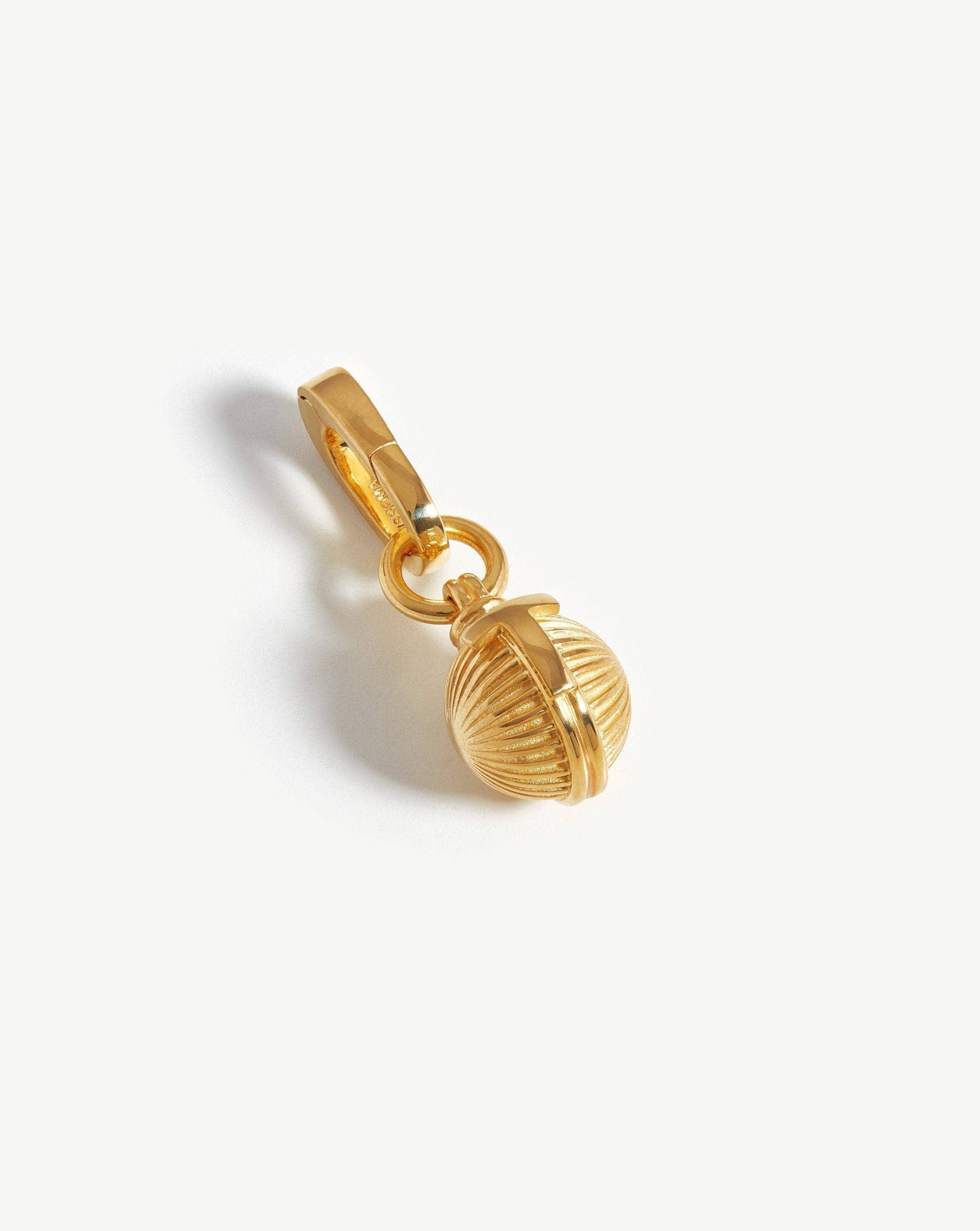 Initial Sphere Clip-On Pendant - Initial T | 18ct Gold Plated