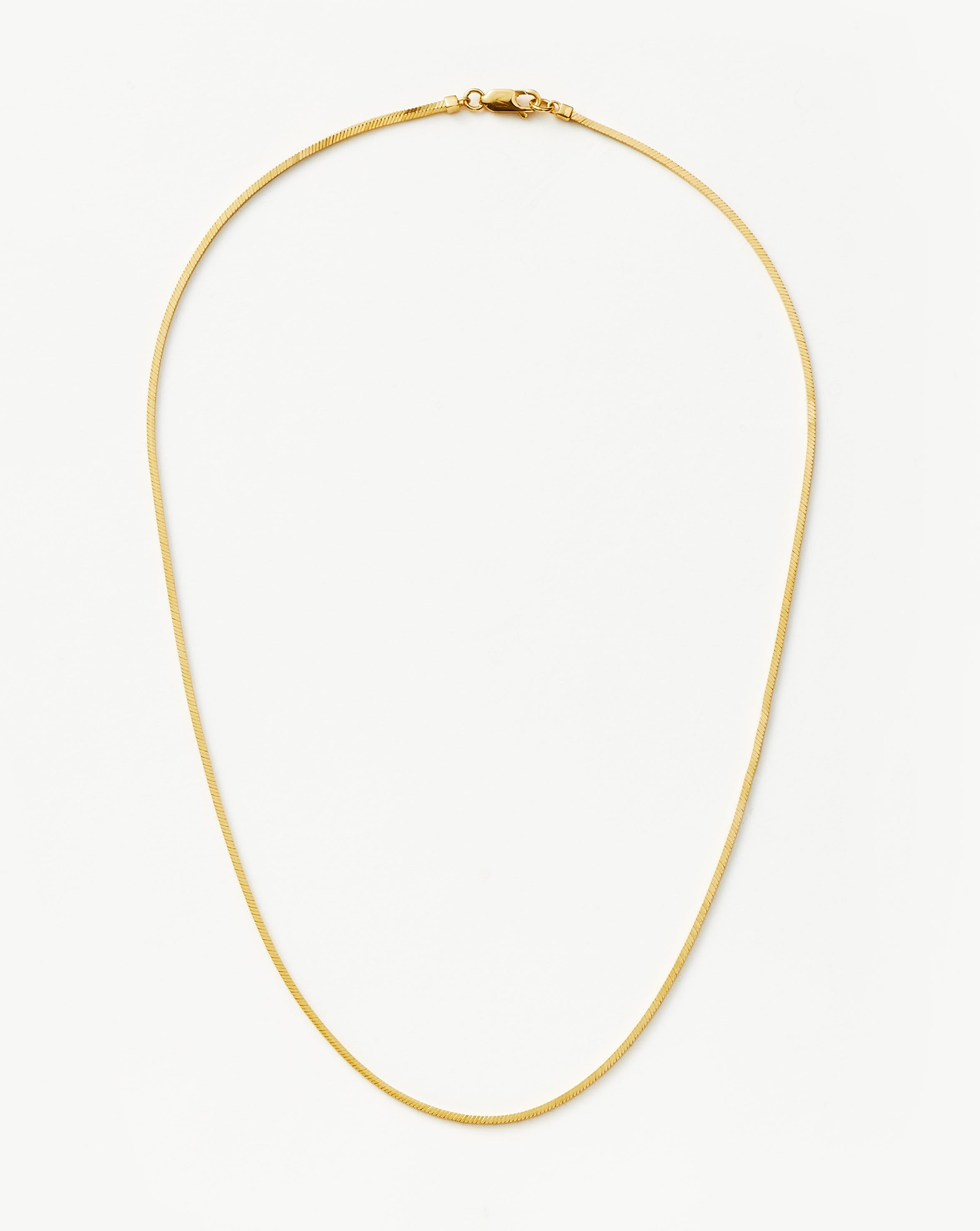 Missoma 18ct Gold-Plated Vermeil Silver Flat Snake Chain Necklace