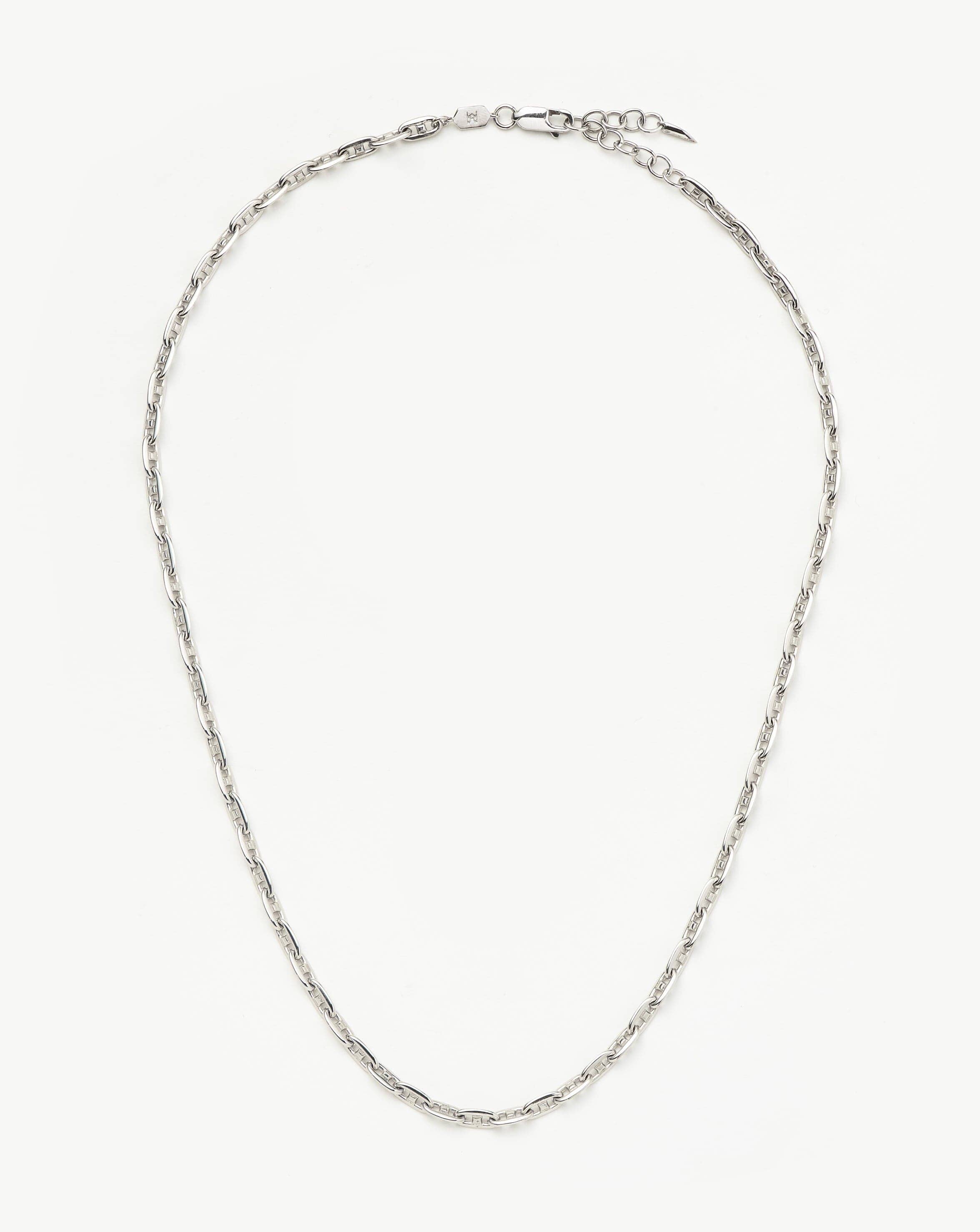 Wavy Ridge Extra Long Chain Necklace Necklaces